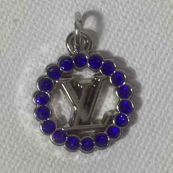 Louis Vuitton Upcycled Charm Blue Stones and Silver - Picture 1 of 2